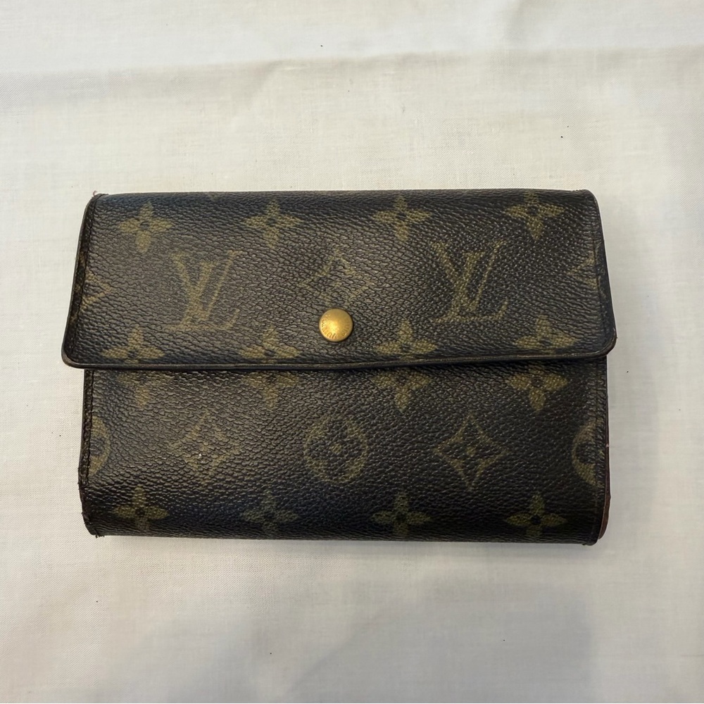 Louis Vuitton Monogram Porte Monnaie Billets Viennois Wallet Coin Purse Vintage